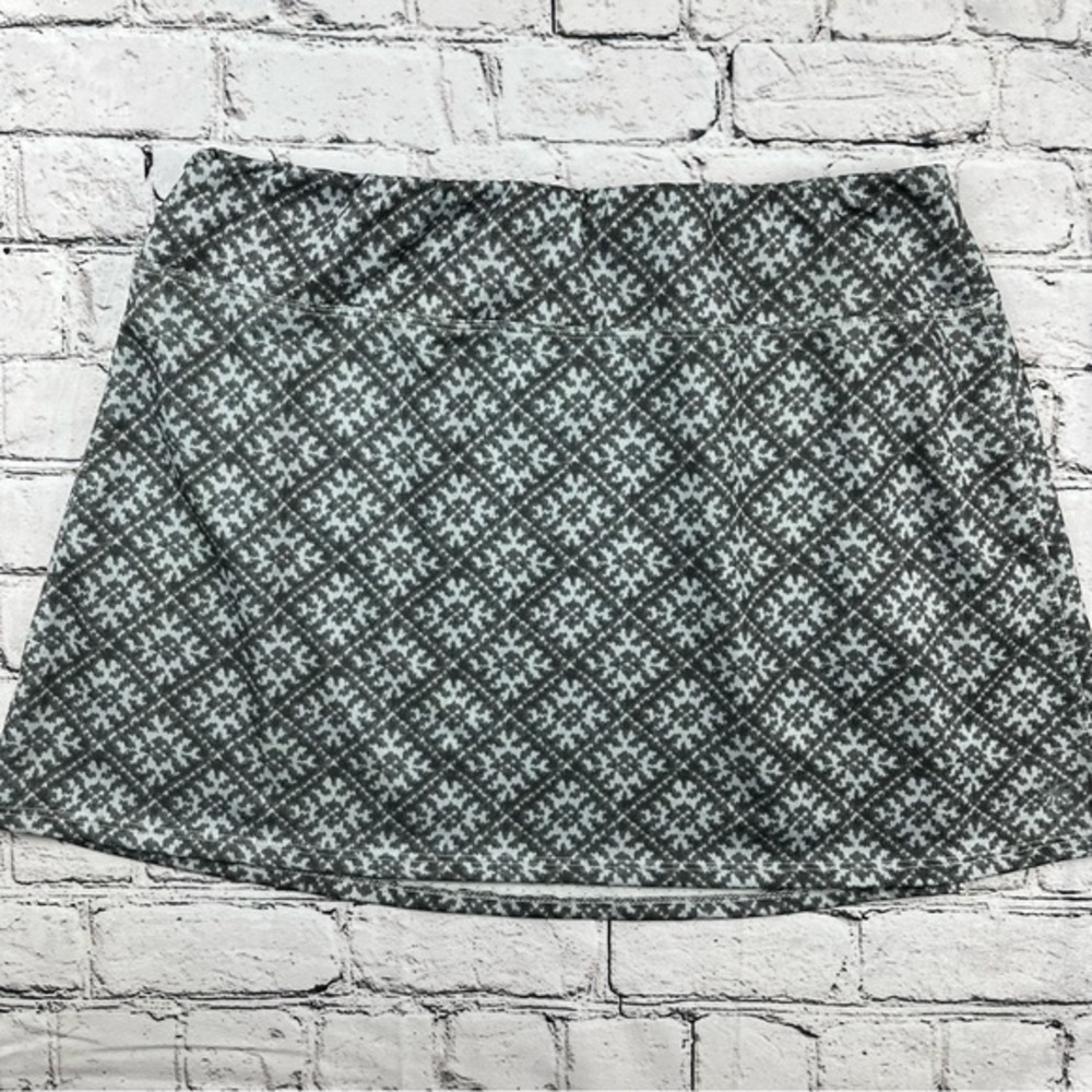 Athleta Skirt Gray Geometric Print M